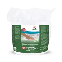Dreumex Desinfektionstücher Disinfectant & Cleaning Wipes 74708001002 , 1 Nachfüllpackung = 800 Tücher, Maße Tuch (L x B): 150 x 175 mm