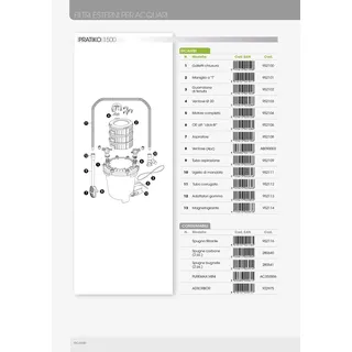 Askoll 952106 O Ring att. Click-fit Pratiko 1500