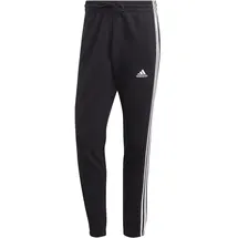 adidas Essentials French Terry Tapered Cuff 3-Streifen Hose Black / White L