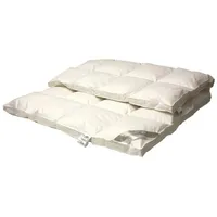 Betten Hofmann Hofmann Franken Daunenbett Daunendecke 4x6, 155x220 5 cm Außensteg 100% Daunen - Schwarz