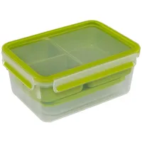 Emsa Clip&Go rechteckig 2.3l Lunchbox XL Aufbewahrungsbehälter grün