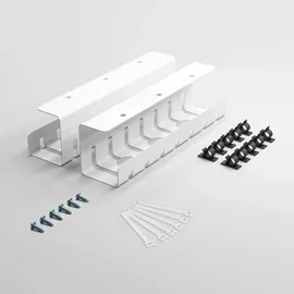 Albatros Kabelkanal Weiß, Metall, 10x12x43 cm, Arbeitszimmer, Bürozubehör