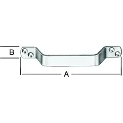 Handgriff Stahl verzinkt, 260 x 20mm