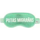 Fisura - Augenmaske. Gel-Augenmaske. Gelmaske gegen geschwollene Augen und dunkle Ringe. Schlafmaske. Maße: 18,5 cm x 9 cm. (Migräne ES, Grün)