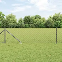 vidaXL Zaunpfosten 25 x 0,8 m Grau/Stahl