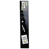 Relaxdays Magnettafel aus Glas, Schwarz,