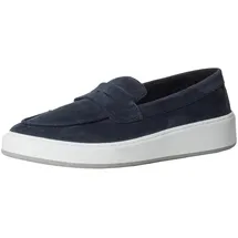 Marco Tozzi Guido Maria Kretschmer Herren Slipper aus Leder mit dicker Sohle, Blau (Navy), 44 EU