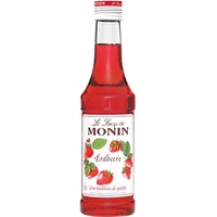 Monin Profi Sirup mit dem Geschmack von frischen Erdbeeren 250ml