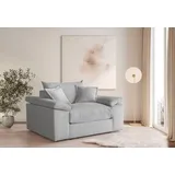 Home Affaire XXL-Sessel »Soft&Cosy«, in Cord, inklusive 2 Zierkissen grau