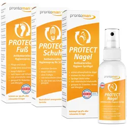 Prontoman Sparset Protect - das rund um den Fuß Fußspray 200 ml Unisex