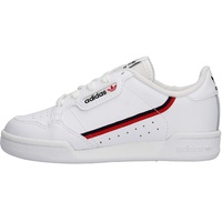 adidas Unisex-Kinder Continental 80 C Sneaker, Weiß (Footwear White/Scarlet/Collegiate Navy 0), 29