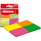 KORES N48450 Pagemarker - Papier, 40 x 50 mm, Neonfarben