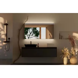 Schneider BORDO 139,5 cm silber LED-Lichtspiegelschrank