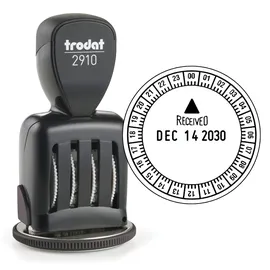 Trodat Classic Uhrzeitstempel 50 mm Schwarz