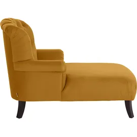 Home Affaire Loveseat HOME AFFAIRE "Amiens Sessel Loungesessel", gelb (senf), B:93cm H:94cm T:144cm, Struktur fein (100% Polyester);Samtoptik (100% Polyester), Sessel, mit wunderschöner Knopfheftung im Rücken