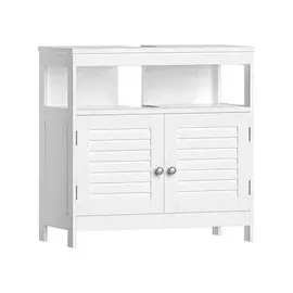 VASAGLE Waschtischunterschrank ohne Waschbecken BBC02WT weiß 60,0 x 30,0 x 60,0 cm