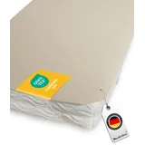 Medicline Molton Matratzenauflage Matratzenschoner Baumwolle 90x200cm - NEU Extra atmungsaktiv waschbar Öko-Tex - Matratzenschutz aus Deutschland