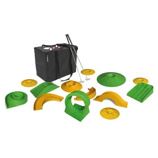 MyMinigolf Minigolf-Set basic mit 1 Schläger und 13 Hindernissen