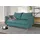 s-style möbel 2-SITZER-SOFA Pulse Türkis Luxusmicrofaser
