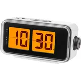 Atlanta 1899/0 Funkwecker im Retro-Design Weiß - Silber