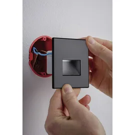 Paulmann LED Wandeinbauleuchte Edge Quadro eckig 230 V Schwarz matt