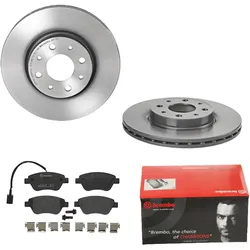 BREMBO Bremsensatz, Scheibenbremse vorne rechts links innenbelüftet 257mm für ALFA ROMEO FIAT (NANJING) LANCIA ABARTH 77364517 77364637 77363942 1420-