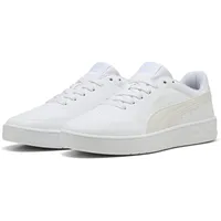 Puma Unisex Court Classic CLEAN Sneaker, White-Vapor Gray, 45 EU
