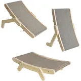 Estexo Katzenkratzbrett 33 cm braun
