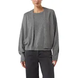 Comma, Cardigan mit Glitzergarn und Fledermausärmeln Grau M