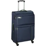 Bowatex Trolley Leicht mittlerer 67 cm Stoff Rollen Koffer 85 Liter Blau Bowatex - Blau/Dunkelblau