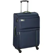 Bowatex Trolley Leicht mittlerer 67 cm Stoff Rollen Koffer 85 Liter Blau Bowatex - Blau/Dunkelblau