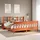 vidaXL Massivholzbett 180 x 200 cm Braun