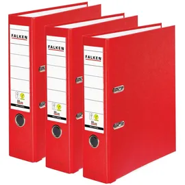 Falken PP-Color-Ordner DIN A4 80 mm rot 3 St.
