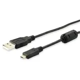 Equip 128596 USB 2.0 A auf Micro-B Kabel, 1.0m , Black