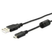 Equip 128596 USB 2.0 A auf Micro-B Kabel, 1.0m , Black