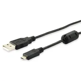 Equip 128596 USB 2.0 A auf Micro-B Kabel, 1.0m , Black