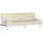 vidaXL Schlafcouch Kunstleder 2-Sitzer Creme