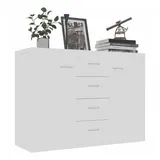 vidaXL Sideboard 88 x 65 x 30 cm Weiß