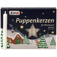 SAICO GmbH Seiffen Puppenkerzen 6,5 cm 40 St. weiß