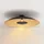 LINDBY Narisara 1-flammig rund schwarz-gold