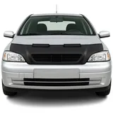 Omac Haubenbra Steinschlagschutz Bonnet Bra kompatibel mit Opel Astra G 1998-2004 Schwarz Halb