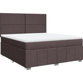 vidaXL Boxspringbett 180 x 200 cm Dunkelbraun