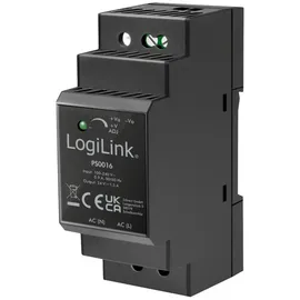 Logilink PS0016 Hutschienen-Netzteil (DIN-Rail) 24 V 1.5 A 36 W Inhalt 1 St.