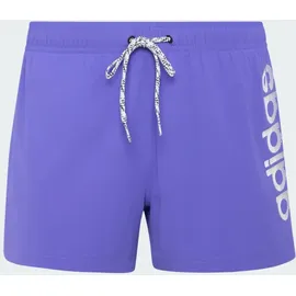 adidas Badehose LOGO ELASTISCHE STRICK-BADEHOSE Solar Purple/White 2XL