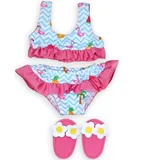 Heless Flamingo-Bikini mit Badeschläppchen (199)