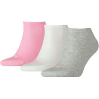 Puma Sneakersocken 3 Paar Rosa/Grau 35-38