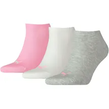 Puma Sneakersocken 3 Paar Rosa/Grau 35-38