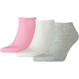 Puma Sneakersocken 3 Paar Rosa/Grau 35-38