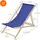 ECD Germany Sonnenliege 100 x 83 x 57,5 cm Blau
