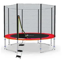 LifeStyle Proaktiv LifeStyle Classico Trampolin mit Netz außen - LS-C305-R - Ø 305cm - Rot - Rot